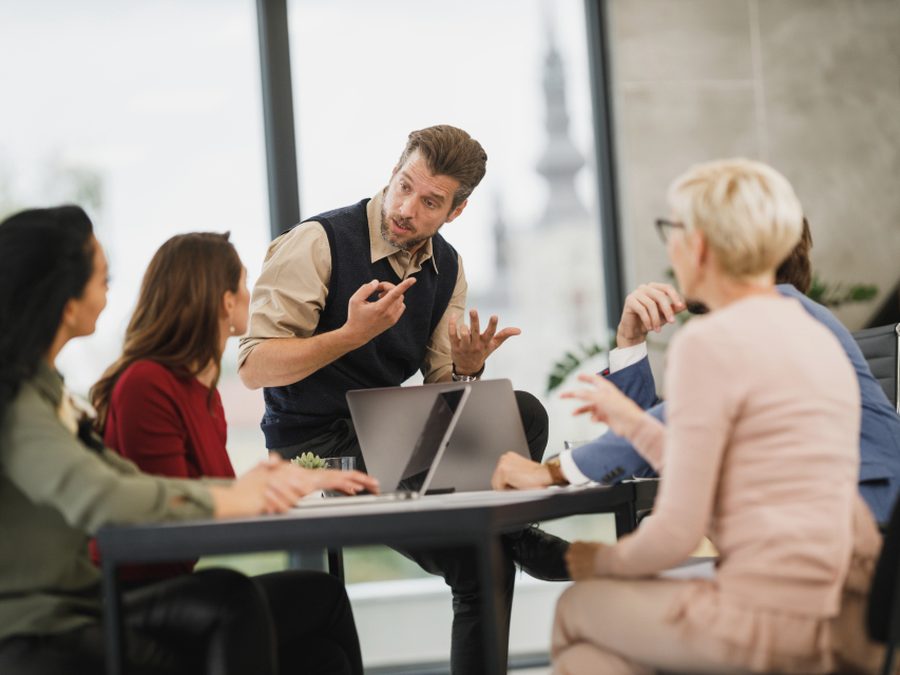 Bureaux d'une petite entreprise en activité